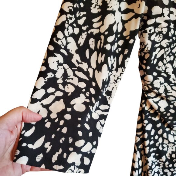 Chaps Black and White Abstract Artsy Midi XL - Picture 5 of 14